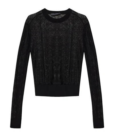 Dolce & Gabbana Pull-over En Dentelle In Multi