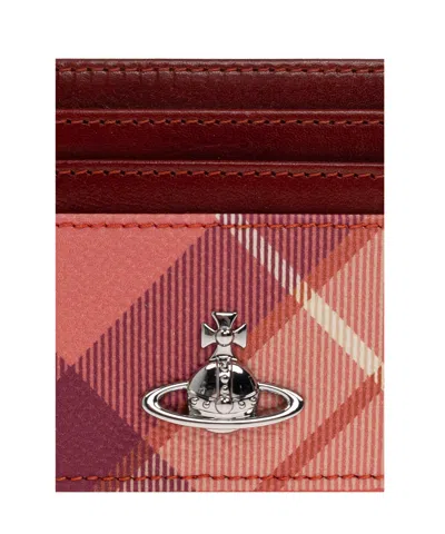 Vivienne Westwood Check-pattern Card Holder In Multi