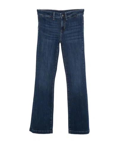 Liu •jo Whiskered Bootcut Jeans In Multi