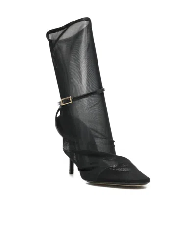 Alevì Buckle-strap Ankle Boots In Black