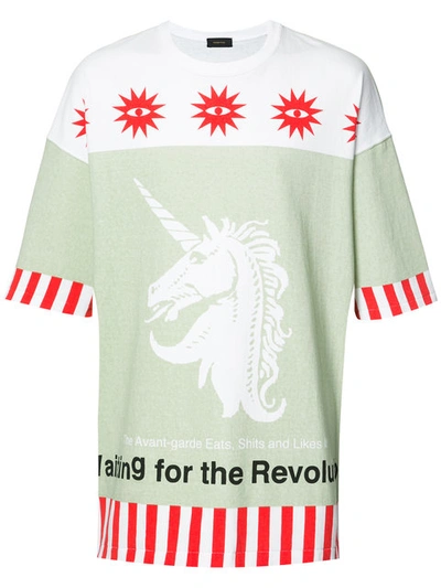 Shop Undercover Unicorn Print T-shirt