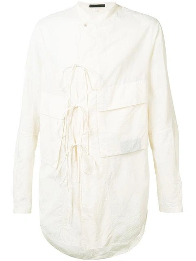 Ziggy Chen Cargo Pocket Shirt - White