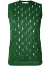 08SIRCUS 08SIRCUS - PERFORATED DETAIL SLEEVELESS TOP ,S17SLKN0711946428