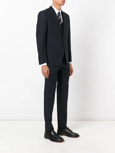 Shop Lardini Slim-fit Suit In Blue