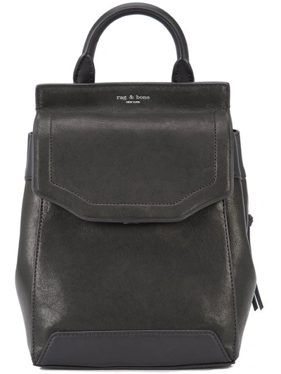 Rag & Bone Rag And Bone Black Small Pilot Ii Backpack