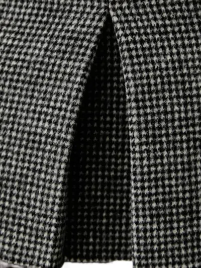 Ermanno Firenze Houndstooth-pattern Pleated Mini Skirt In Gray