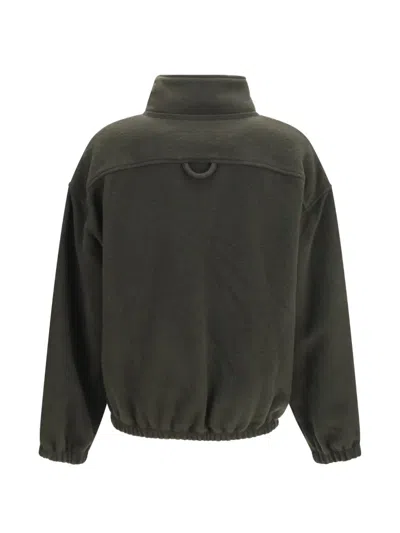 Rier Giacca Polar Con Zip A Collo Alto In Green