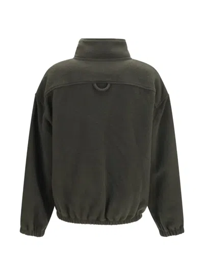Rier Giacca Polar Con Zip A Collo Alto In Green