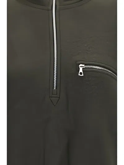 Rier Giacca Polar Con Zip A Collo Alto In Green