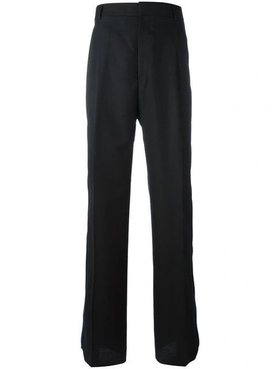 Shop Givenchy Hook And Loop Strap Trousers In Black