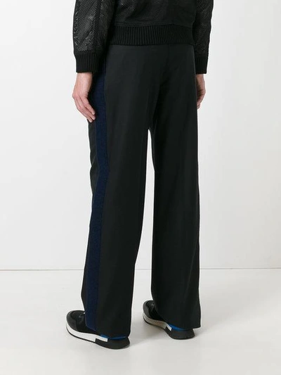 Shop Givenchy Hook And Loop Strap Trousers In Black