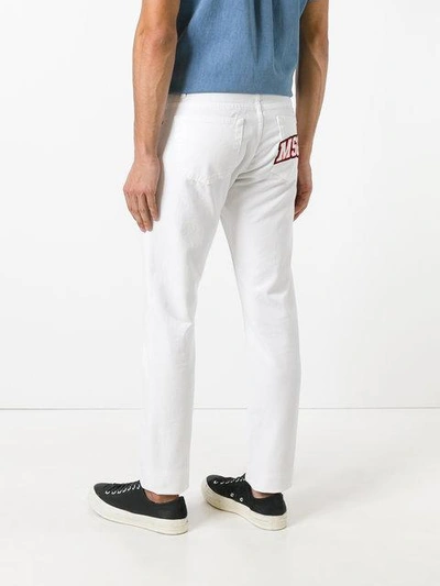 Shop Msgm Straight-leg Jeans