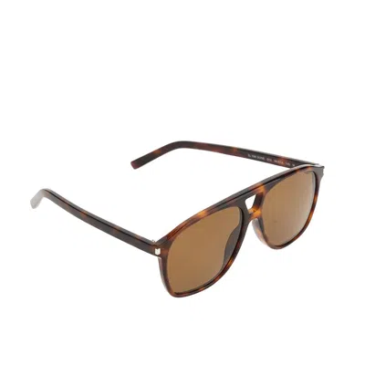 Saint Laurent Sl 596 Dune Sunglasses In Brown