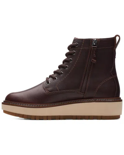Clarks Orianna Leather Boot In Brown