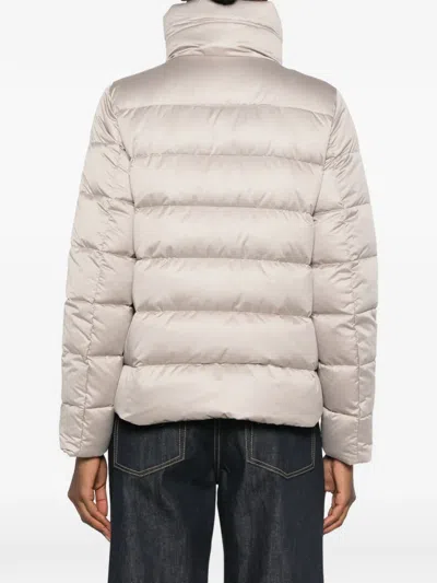 Moorer Argentea Quilted Jacket In Neutral