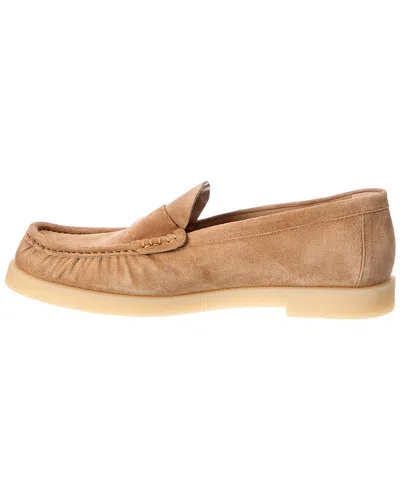 Stuart Weitzman Blake Suede Loafer In Neutral