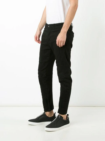 Shop Julius Tapered Trousers - Black
