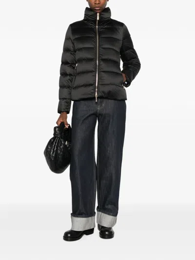 Moorer Argentea Quilted Jacket In Black