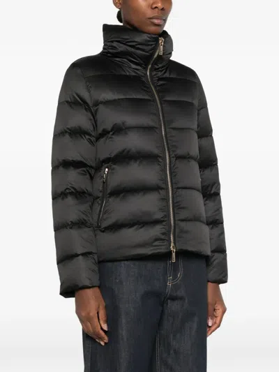 Moorer Argentea Quilted Jacket In Black