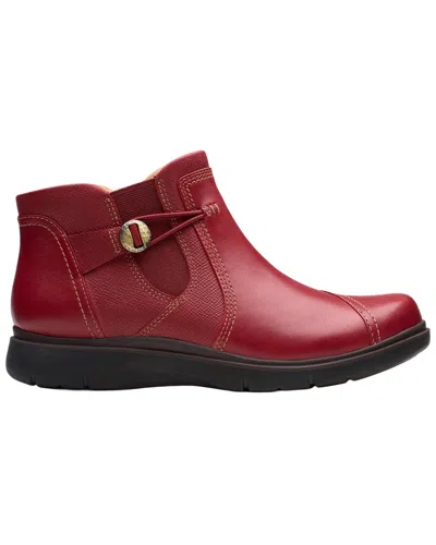 Clarks Certina Joy Leather Boot In Red