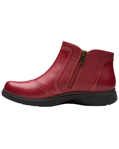 Clarks Certina Joy Leather Boot In Red