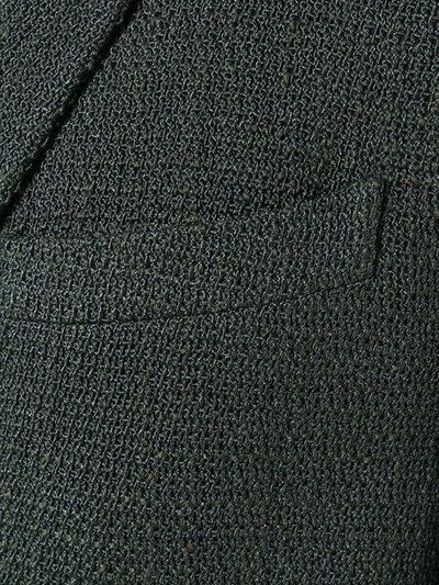 Shop Fendi Tweed Blazer - Green
