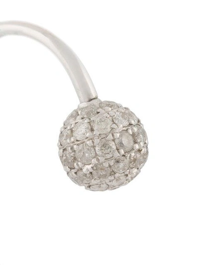 Shop Asherali Knopfer 18k White Gold Kaia Diamond Earring - Metallic