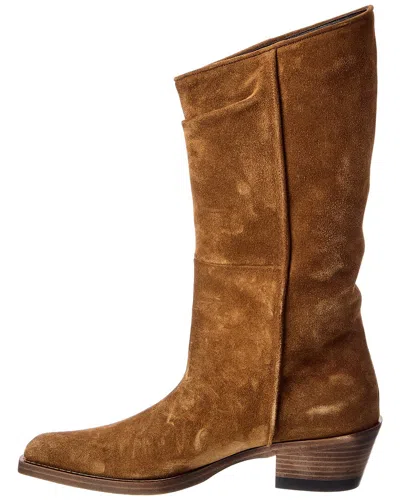 Khaite Clive Suede Boot In Brown
