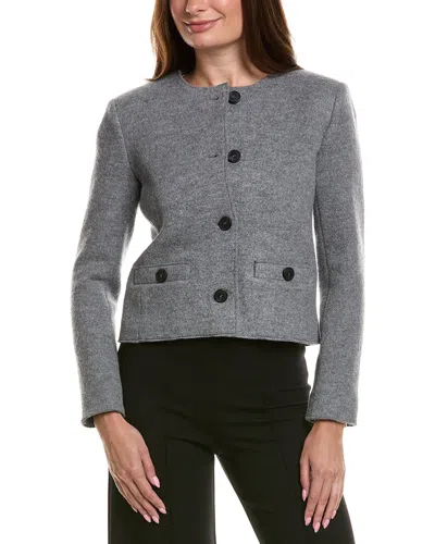 Weekend Max Mara Savona Wool Jacket In Gray