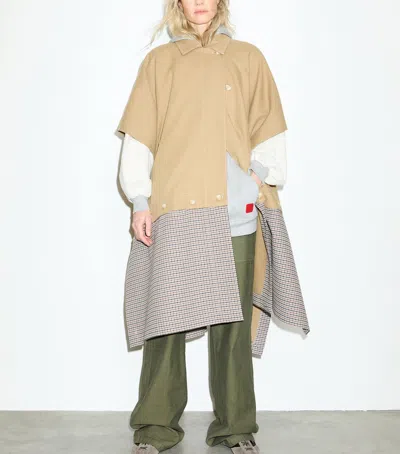 Max & Co . Contrast-panel Raincoat In Multi