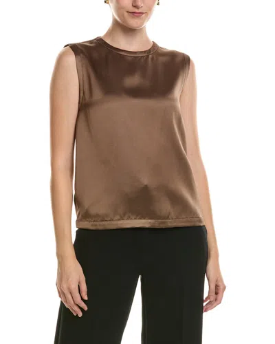 Officine Generale Grace Solid Top In Brown