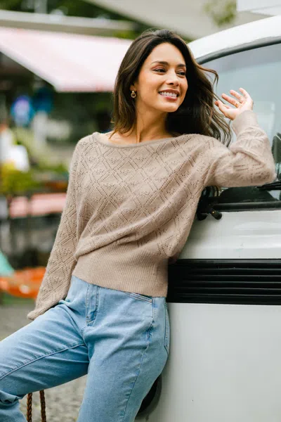 Cupshe Maple Camel Sweater In Brown