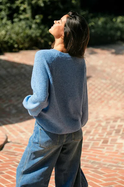 Cupshe Cloudy Day Blue Sweater In Blue