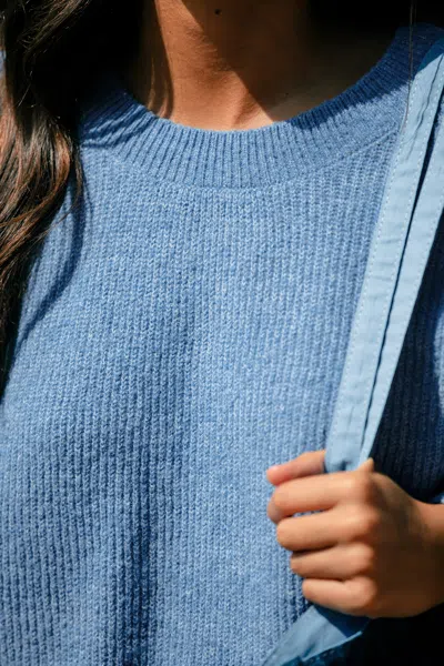 Cupshe Cloudy Day Blue Sweater In Blue