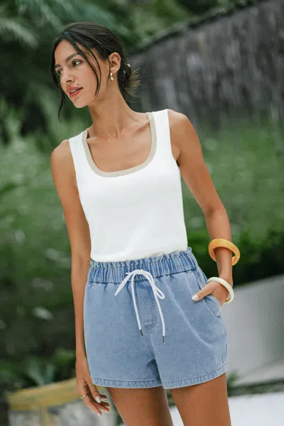 Cupshe Double Take Blue Shorts In Blue