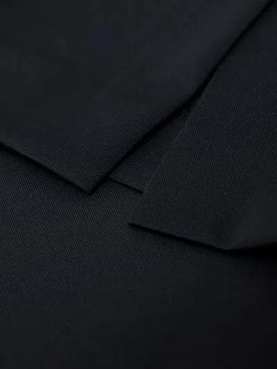 Closed Split-hem Flared Trousers In Black