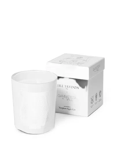 Trudon Logo-embossed Candle In White
