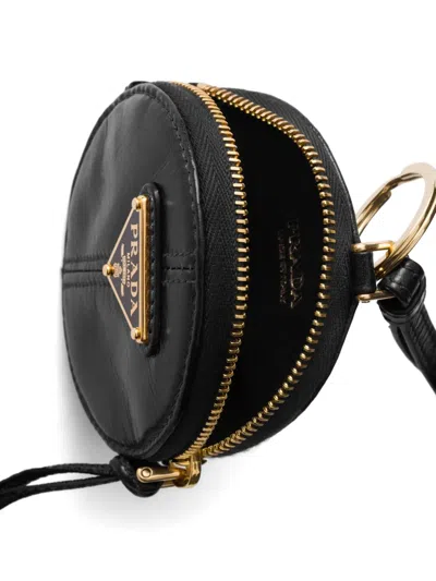 Prada Leather Mini-pouch In Black