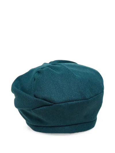 Y's Gathered Beret In Blue