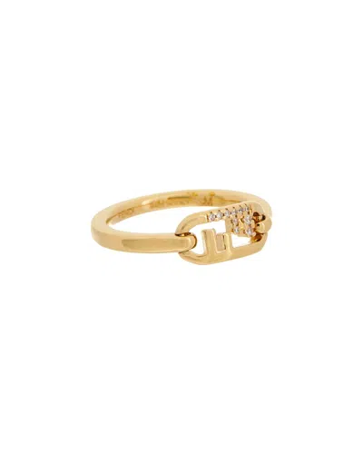 Fendi O'lock Ring In Transparent