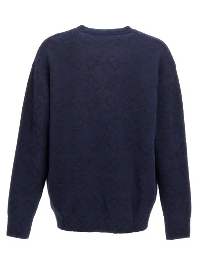 Givenchy Round-collar And Long-sleeved Sweater In Blue