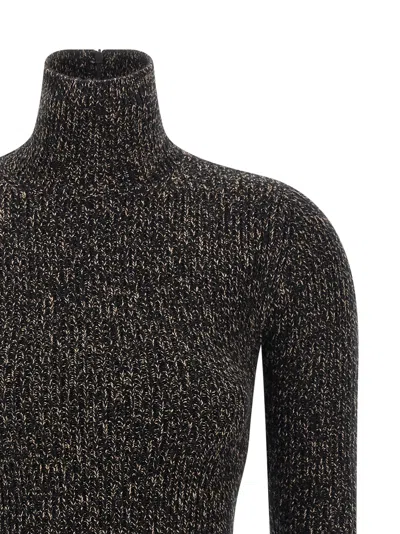 Max Mara Azulene Wool And Cashmere Turtleneck Sweater In Gray