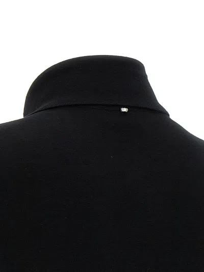 Sportmax Cardigan With Collared Design And Long Sleeves In Black