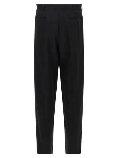 Marni Virgin Wool With Contrast Side Bands Trousers In White