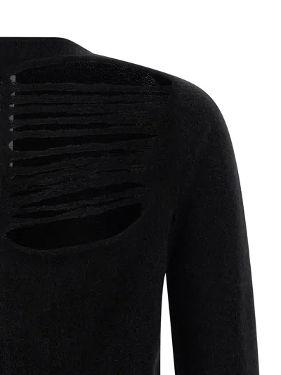 Rick Owens Ls Top Sweaters And Cardigans Black In Black