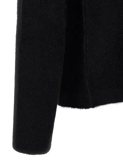 Rick Owens Ls Top Sweaters And Cardigans Black In Black