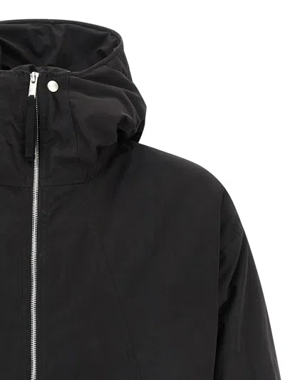 Thom Krom Black Solid Hood Jacket In Black