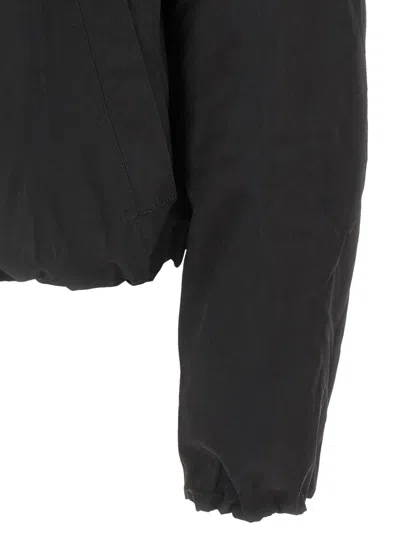 Thom Krom Black Solid Hood Jacket In Black