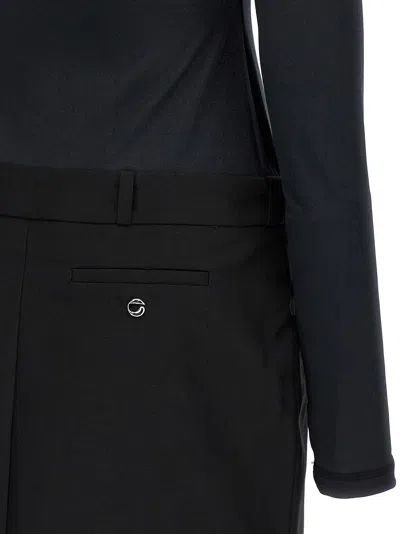 Coperni Structured High Neck Dress With Belt Loops In Black