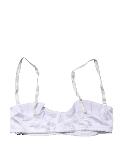 Dolce & Gabbana Semi-pad Underwire Balconette Bra In White